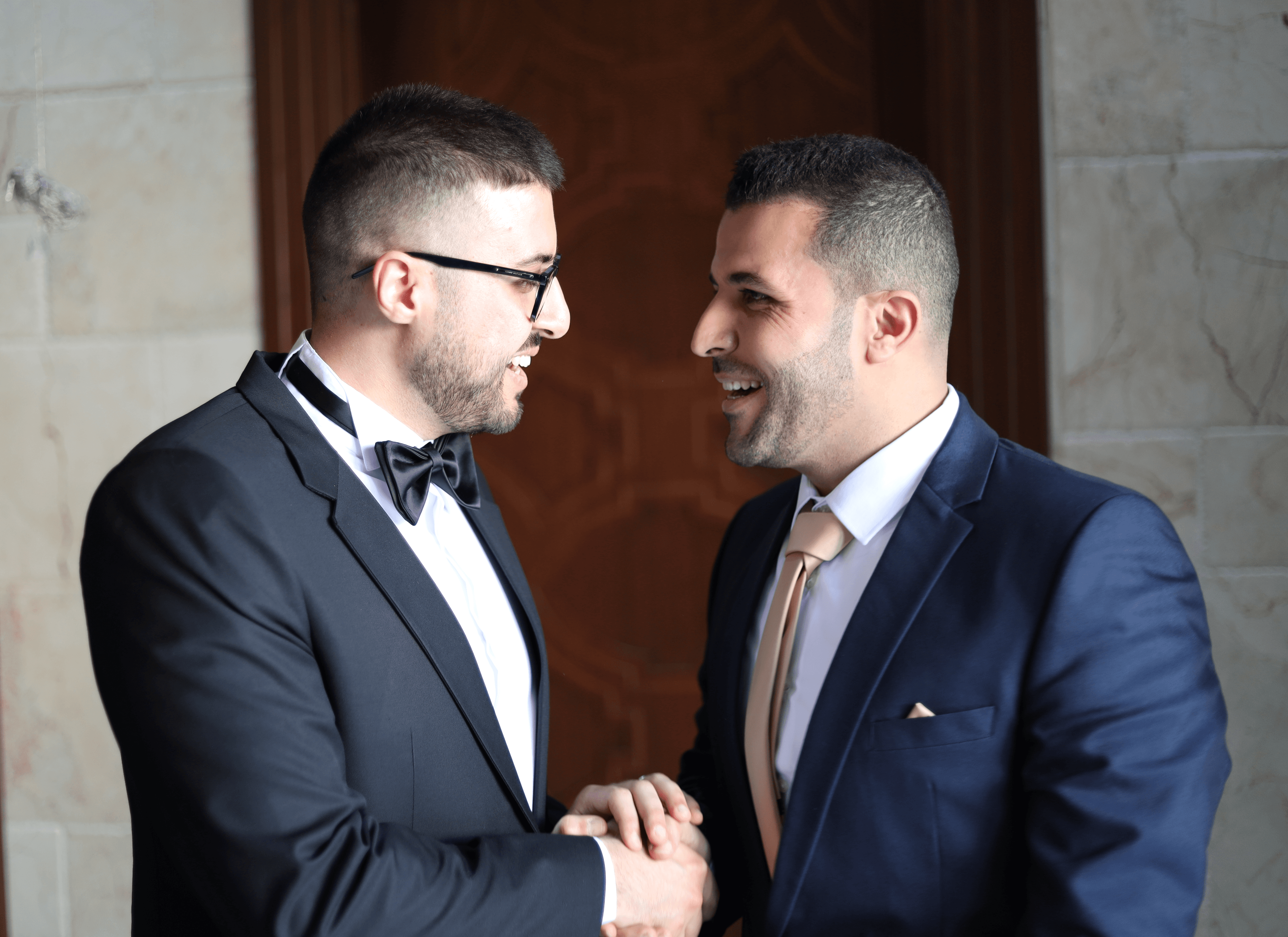 Nael and Maisara on the day of his wedding.